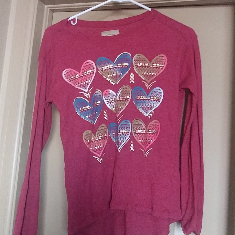 Large burgundy long sleeve